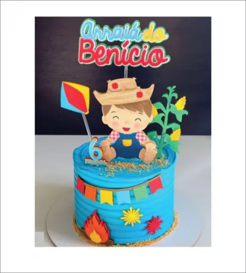 Topo de Bolo Junino Festa Junina Arquivo de Corte