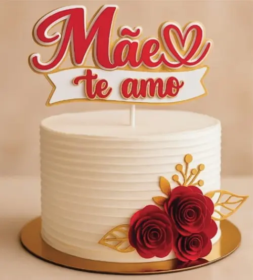 Topo de Bolo Mãe
