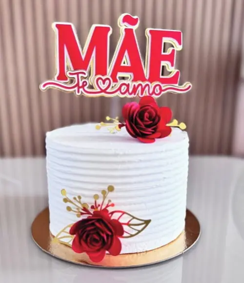Topo de Bolo Mãe