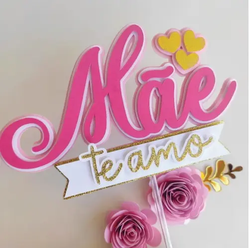 Topo de Bolo Mãe