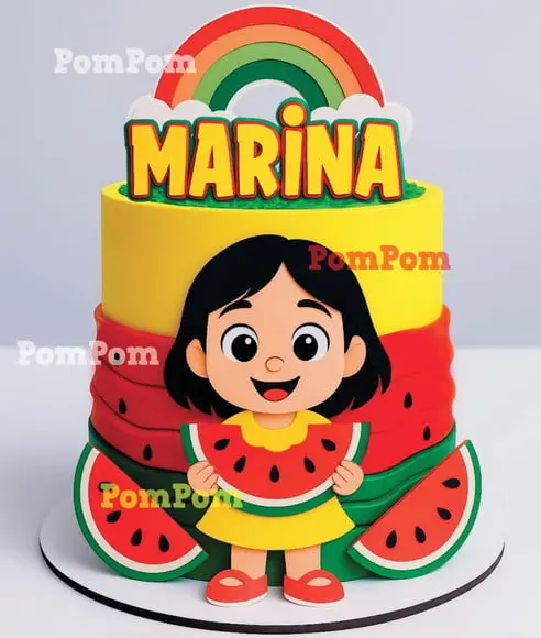 Topo de Bolo Magali