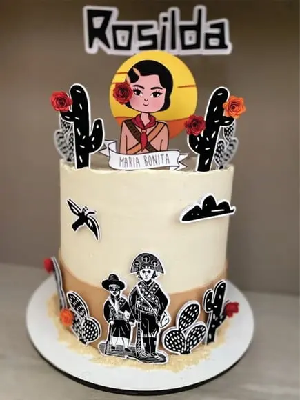 Topo de Bolo Maria Bonita Arquivo de Corte