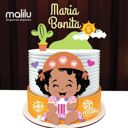 Topo de Bolo Maria Bonita