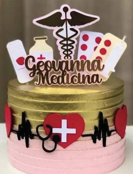 Topo de Bolo Medicina Arquivo de Corte