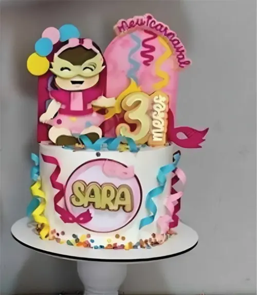 Topo de Bolo Meu Primeiro Carnaval