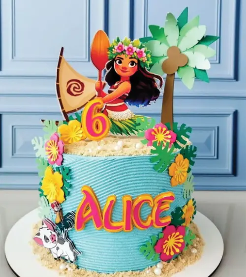 Topo de Bolo Moana