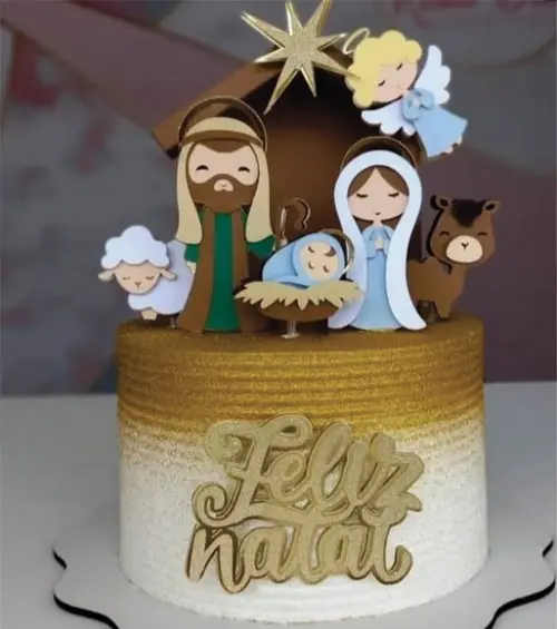 Topo de Bolo Natal