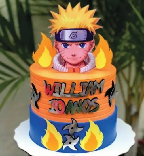 Topo de Bolo Naruto