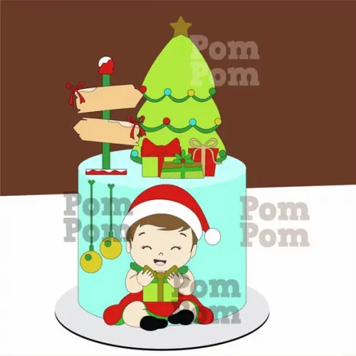 Topo de Bolo Natal