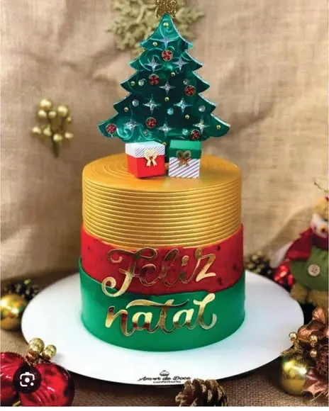 Topo de Bolo Natal