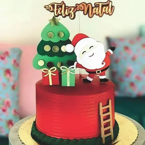 Topo de Bolo Natal