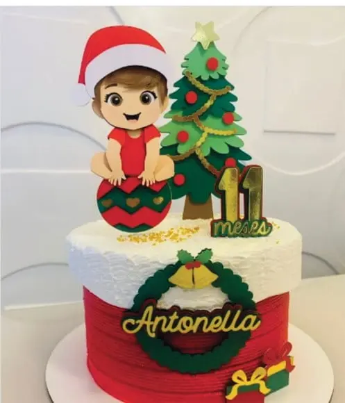 Topo de Bolo Natal Conclusão Mesversário