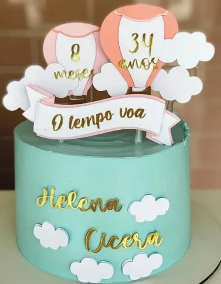 Topo de Bolo o Tempo Voa Arquivo de Corte