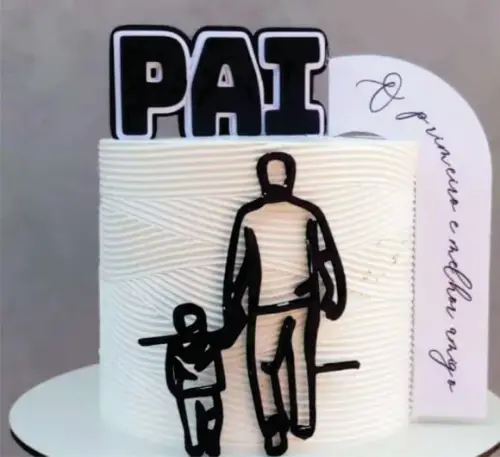 Topo de Bolo Pai e Filho