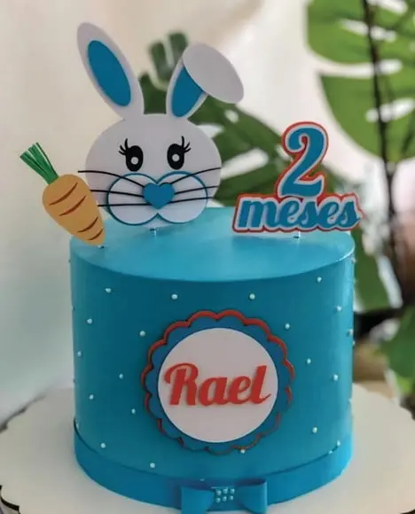 Topo de Bolo Páscoa Rostinho Coelho