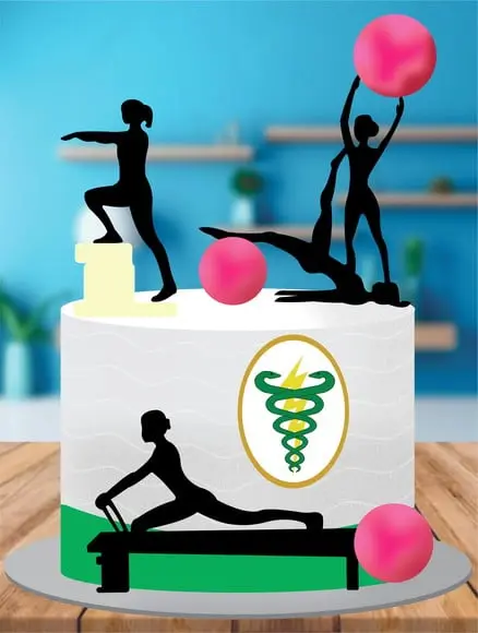 Topo de Bolo Pilates e Fisioterapia Arquivo de Corte