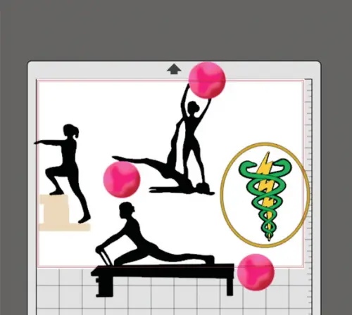 Topo de Bolo Pilates e Fisioterapia Arquivo de Corte