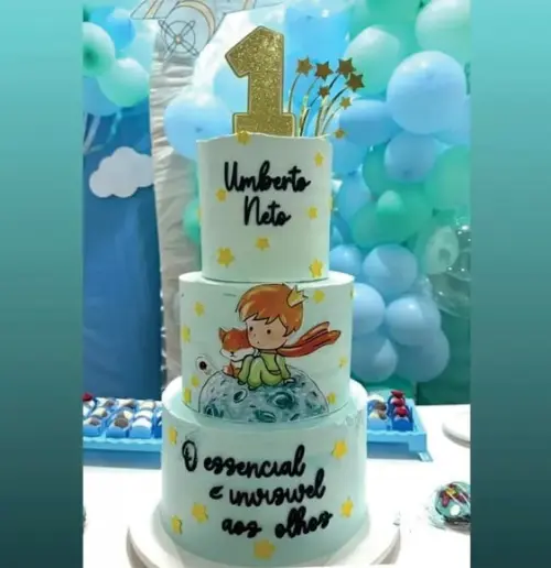 Topo de Bolo Pequeno Príncipe
