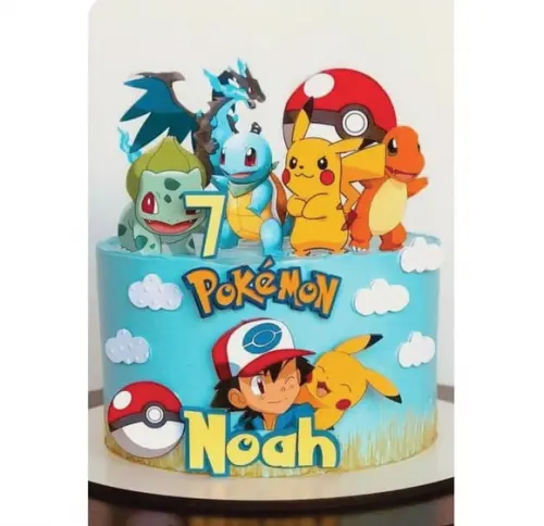 Topo de Bolo Pokemon