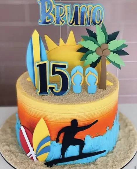 Topo de Bolo Praia Surf