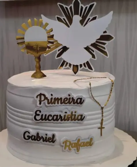 Topo de Bolo Primeira Eucaristia
