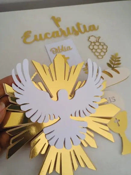 Topo de Bolo Primeira Eucaristia