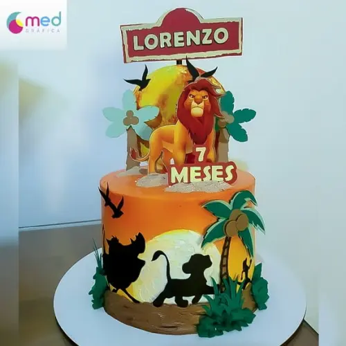 Topo de Bolo Rei Leão- Arquivo de Corte