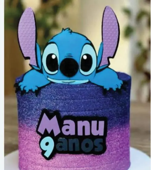 Topo de Bolo Stitch