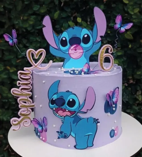 Topo de Bolo Stitch