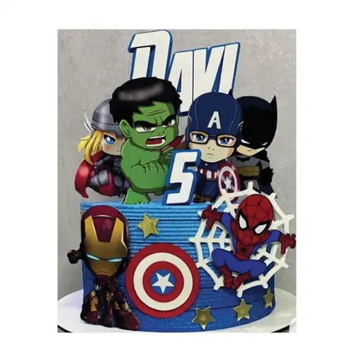 Topo de Bolo Vingadores