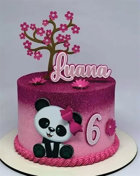 Ursinha Panda Rosa Arquivo de Corte