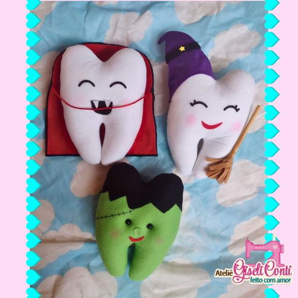 Dentes em Feltro Halloween
