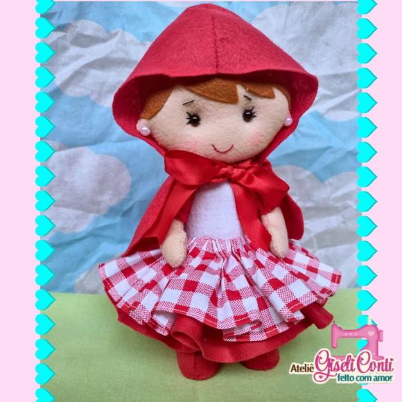 Centro de Mesa Tema Chapeuzinho Vermelho 20 cm