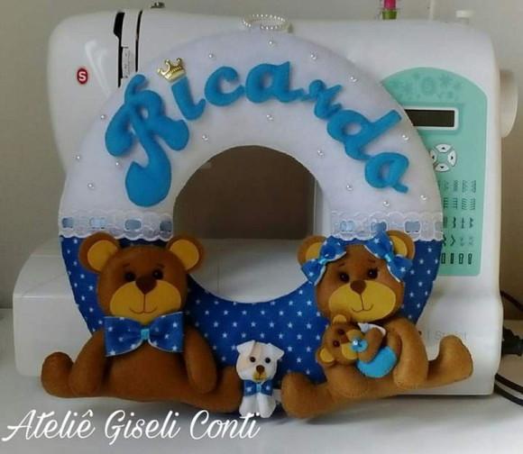 Guirlanda Porta Maternidade Ursinhos