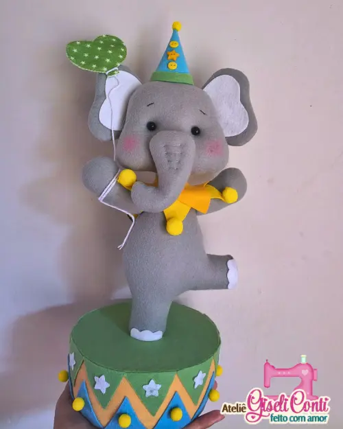 Personagens Animais Circo 20 cm