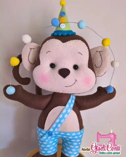 Personagens Animais Circo 20 cm