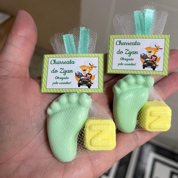200 Sabonete de Pezinho com Inicial,lembrancinha Maternidade