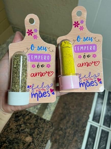 Mini Tábua com Tempero, Lembrancinha Dia das Mães, Mimo Mãe