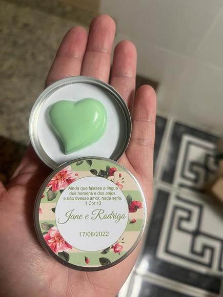 Latinha com Coração, Lembrancinha Casamento, Noivado