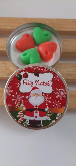 Latinha para Natal com Corações | Lembrancinha Natal