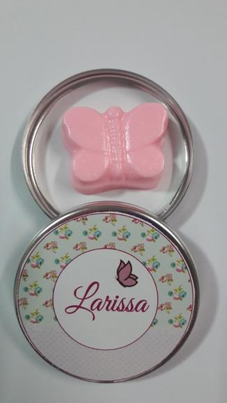 Latinha Com Sabonete De Borboleta, Lembrancinha Nascimento