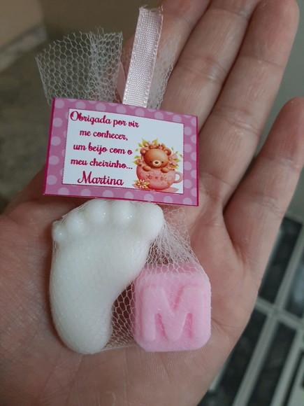 Sabonete De Pezinho Com Letra, Lembrancinha Nascimento, Chá