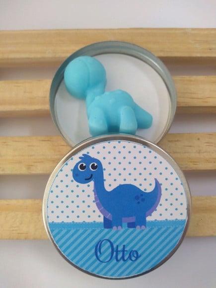 Latinha Com Dinossauro, Sabonete De Dinossauro, Aniversário