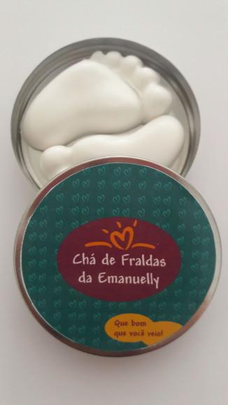 Lembrancinha De Chá De Fraldas, Latinha Com Pezinhos