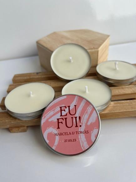 Latinha com Vela Aromática Personalizada, Casamento, Noivado