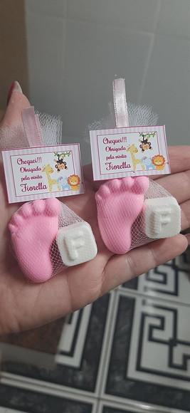 Sabonete De Pezinho Com Letra, Lembrancinha Nascimento, Chá