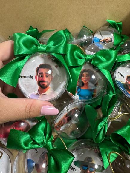 Bolinha de Natal Personalizada Brinde Empresa Final do Ano