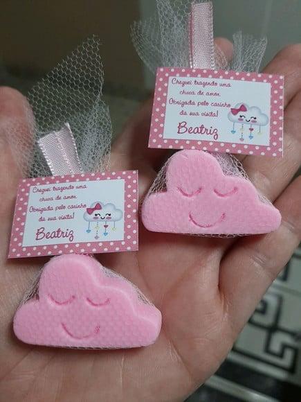 Sabonete Nuvem, Lembrancinha Chuva De Amor, Nascimento, Chá