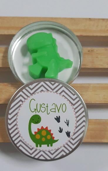 Latinha Com Dinossauro, Sabonete De Dinossauro, Aniversário