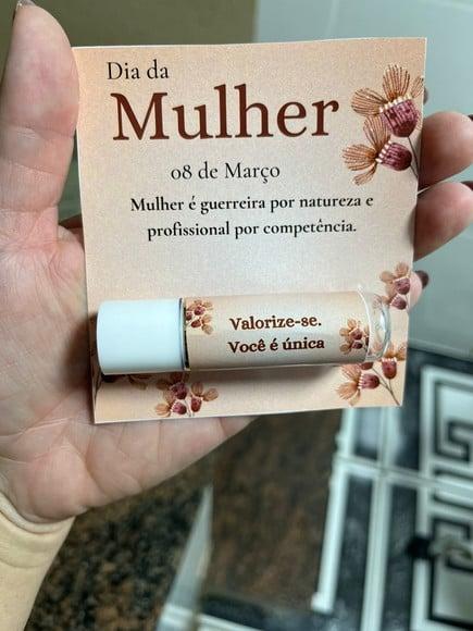 Manteiga de Cacau com Card, Dia da Mulher, Lembrancinha